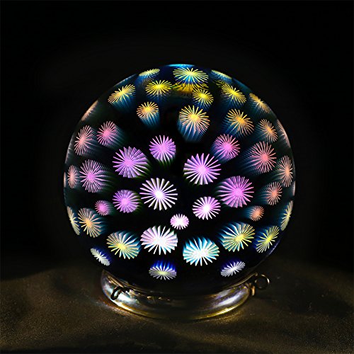 V M Valery Madelyn Decorative Glass Ball 3d Mercury Glass Sphere Ornaments With Led Light For Hanging And Table Lamp 6 Diameter 3d Snowflake Buy Online In United Arab Emirates At Desertcart Ae Productid 42762301