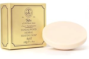 Taylor of Old Bond Street Sandalwood Hard Shaving Soap Refill, 3.5-Ounce, (01051)