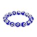Bling Jewelry Turkish Glass Bead Evil Eye Stretch Bracelet for Women for Teen Rondelle Crystal Spacers for Protection  More Colors