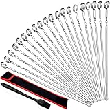 22 Packs Kabob Skewers for Grilling, HaSteeL