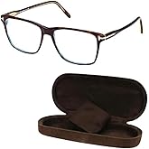 Tom Ford FT5817-B Square Shape Eyeglass Frame With Luxury Eyewear Kit