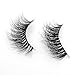 Lunamoon Invisible Transparent Band 3D Mink Fur Fake Eyelashes Women's Makeup False Lashes Hand-made Mink Lash 1 Pair Pack (TD04)