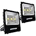 LEPOWER 2 Pack 150W New Craft LED Flood Light, Super Bright Outdoor Work Light, 750W Halogen Bulb Equivalent, IP66 Waterproof, 11000lm, 6500K, Led Flood Light Outdoor(150W White Light)