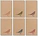 Best Paper Greetings Blank Note Cards with Bird Design - 4 x 6 In, Brown, 36-Pack, Rustic - Kraft Paper Notecards & Envelopes