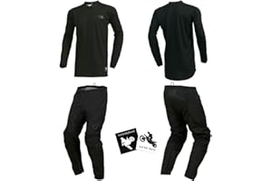 MX Outfit O'Neal Element Classic Black Men Protective Pants Jersey riding bundle motocross dirt bike package