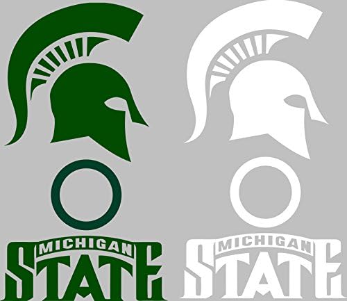 Michigan State Spartans Cornhole Set of 6 Vinyl Decal Stickers