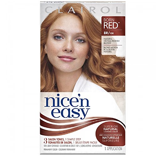Clairol Nice 'n Easy Permanent Color, 8R/108 Natural Medium Reddish Blonde 1 ea (Pack of 4)