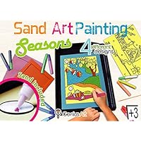 Genius Art Sand Art Painting Kits for Kids - Learn The Seasons - Arts and Crafts for Girls - Crafts for Kids Ages 4-8 - Girls Toys - Girl Crafts