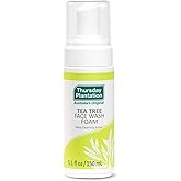 Thursday Plantation Tea Tree Face Wash Foam, Gentle Soap-Free Skin Cleanser, 5.1 fl oz