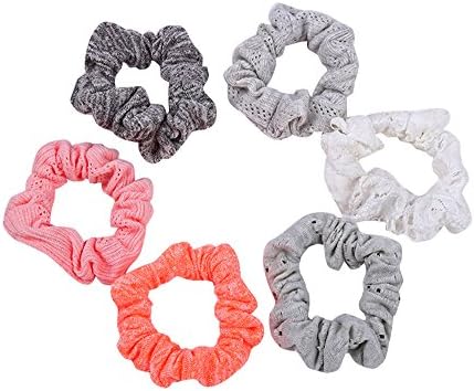 Amazon Com Hocono 12 Pack Printing Hair Scrunchies Soft Cloth