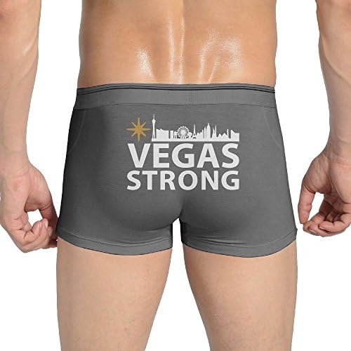 Hhil Swater Men Vegas Strong Solid Skin-Friendly Boxer Briefs Underwear