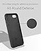 Anker iPhone 8 Silicone Case,KARAPAX iPhone 7 Silicone Case Silicone Gel Rubber Shockproof Case Cover with Soft Microfiber Cloth Cushion [Support Wireless Charging] [Slim Fit] for iPhone 8/7 -Black
