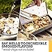 Smoker Box for Wood Chips - Use a Gas or Charcoal BBQ Grill and Still Get That Delicious Smoky Barbecue Flavored Grilled Meat - Brushed Finish Stainless Steel (brushed finish stainless steel)
