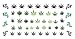 Marijuana Pot Leaf Water Slide Nail Art Decals Set #2