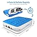 Cumbor Queen Air Mattress with Built-in Dual Smart Pump, Luxury Queen Size Inflatable Airbed with Silent Autoinflation Technology - Blow Up 18 inch Double High