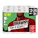 Brawny Tear-A-Square Paper Towels, 12 = 24 Regular Rolls, 3 Sheet Size Options, Quarter Size Sheets, 12 Count primary
