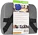 Smart Lumbar Support Back Cushion Pillow - for Lower Back Pain Relief, Everlasting Comfort, Ergonomic 3-Strap System (Grey)