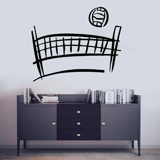 Pegatinas Pared Murales Calcomanía De Red De Voleibol Arte De Pared
