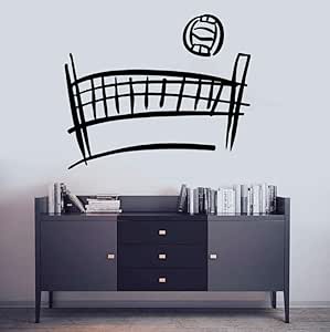 Pegatinas Pared Murales Calcomanía De Red De Voleibol Arte De Pared