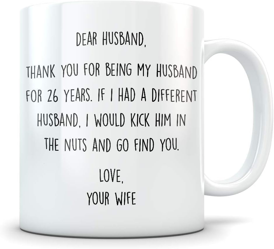 26 year wedding anniversary gift for husband