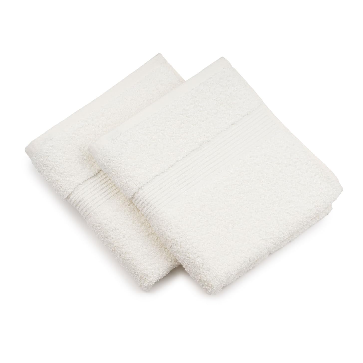 Gözze - Set of 2 New York Hand Towels, Luxuriously Soft and Absorbent, 100% Cotton, 50 x 100 cm - Nature