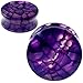 So Scene Purple Dragon Vein Organic Stone Ear Plugs Gauges Sold in Pairs (10MM-00 GAUGE)