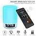 ACRATO LED Bedside Lamp Smart Touch Wireless Bluetooth Speaker Dimmable Color Night Light 4 Level Brightness 6 Colors Changing Mood Music Player TF Card AUX Supported Hands-free Calls Alarm Clock