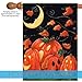 Toland Home Garden 28x40 Inch Double Sided House Flag Halloween Flag, Scary Night Spooky Halloween Garden Flag For Outdoor Yard Flag Decoration