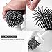TOP BEAUTY Toilet Brush Cleaner Soft Bristles Toilet Bowl Brush and Holder for Bathroom Deep Cleaning Wall Mountable, White