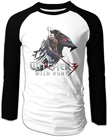 Long Sleeve Raglan Baseball Jersey Shirts The Witcher 3-Wild Hunt Coming Men