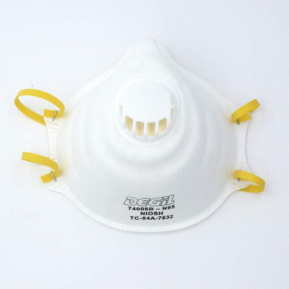 DEGiL Safety Mask - N95 Disposable Respirator Face Mask 74006B (3-Pack)