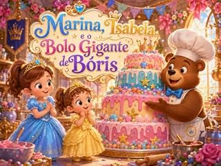 Livro Marina, Isabela e o Bolo Gigante de Bóris: Uma aventura divertida sobre criatividade, amizade e aprender com os erros