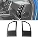 Voodonala for F150 2015-2020 Carbon Fiber Grain Dashboard Side Outlet Vent Covers Trim for Ford F150 2015-2020(F150 F250)