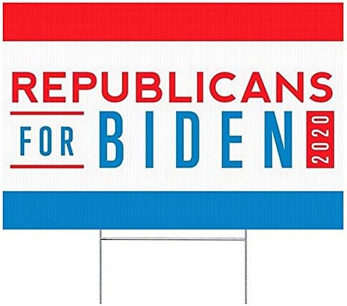 Amazon Com Greatbigcanvas 5 Pack Republicans For Biden 2020 18 X12 Double Sided Yard Sign With H Frame Ground Stake Garden Outdoor