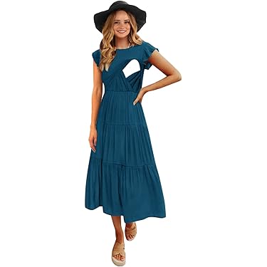 slim fit dress slacks Belted Nursing Midi with Pockets- Beige Floral – Nursing Queen main image 0