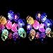 24 Assort Color Flashing LED Soft Silicone Bumpy Ring Light up Party Favors Bag Fillers