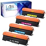 LxTek Compatible Toner Cartridge Replacement Set For Brother TN336 (1 Black|1 Cyan|1 Magenta|1 Yellow) 4 Pack TN336BK TN336C TN336M TN336Y For Use With Brother Color LaserJet HL-L8350CDWT MFC-L8850CDW