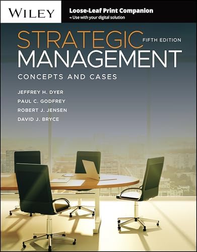 Strategic Management: Text and Cases ISE: Gregory Dess