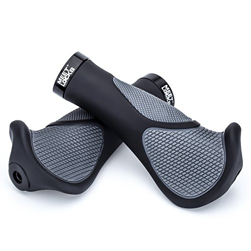 MEETLOCKS Bike Grips Comfort Ergo Handlebar Grip Designed for MTB BMX
