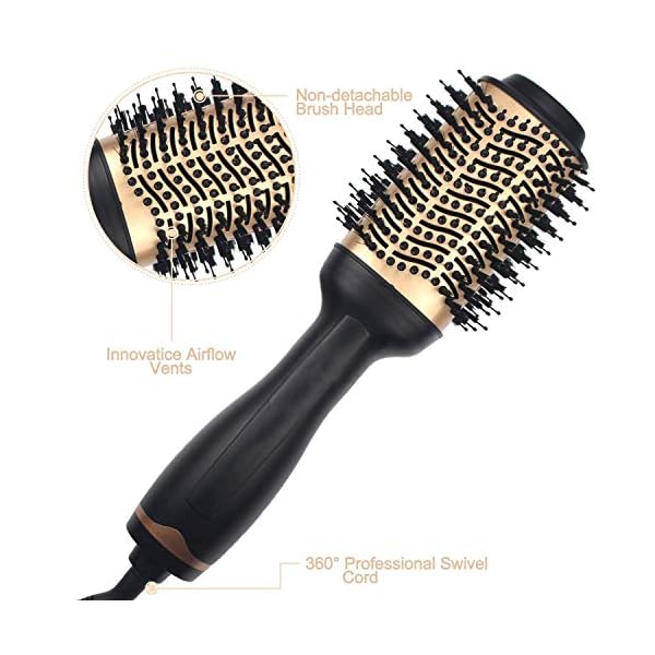 Hair-Dryer-Brush-Hot-Air-Brush-Professional-Hair-Dryer-Volumizer-3-in-1-Upgrade-Anti-Scald-Negative-Ionic-Technology-Hair-Straightener-BrushSalon-Negative-Ion-Ceramic-Electric-Blow-Dryer Hair Dryer Brush, Hot Air Brush, Professional Hair Dryer & Volumizer 3 in 1 Upgrade Anti-Scald Negative Ionic Technology…
