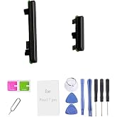 Pixel 7 pro Volume Button Replacement Parts,Pixel 7 pro Power Button Side Key Replacement Parts for Google Pixel 7 pro GP4BC GE2AE 6.7 Inches [not fit for Pixel 7 Version] (Obsidian/Black Color)