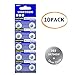 GALXA 393 SR754W(SR754SW) Watch Battery 1.55V Button Cell (10-Pack)