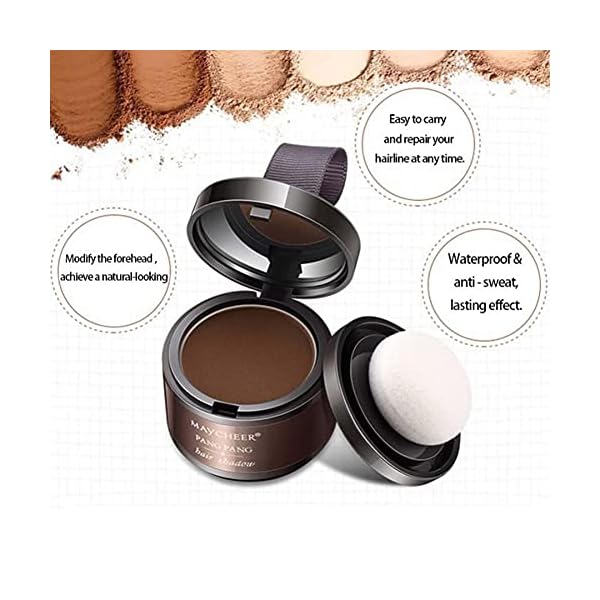 Hairline-Powder-shadow-powder-Thin-Hair-Powder-Hair-Root-Dye-Touch-Up-hair-powder-modified-powder-forehead-filling-powder-hairline-shadow-makeup-waterproof-root-cover-up-instant-cover-4g-brown Hairline Powder shadow powder Thin Hair Powder Hair Root Dye Touch Up hair powder modified powder forehead filling…