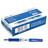 Aen Art Retractable Gel Ink Roller Ball Pens, Fine Point Writing Pens, Blue Ink Ballpoint Gel Pen with Grip (18-Pack )