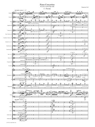 Piano Concertino: No seré yo quien diga nada, Full Score (Faber Edition)
