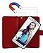 Crosspace Compatible with iPhone 12 Pro Max (6.7 inch,2020 Release) Wallet case,Cute Case for Women and Girls with Card Holder&Special Design,Premium PU Leather Flip Cases with Floral -red