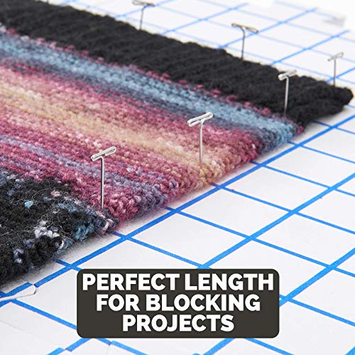 1 KnitIQ+Stainless+Blocking+Knitting+Checkered