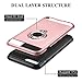 Vofolen Kickstand Case for iPhone 8 Plus Case 7 Plus Case Ring Holder Stand Rotable Clip Hybrid Shield Heavy Duty Armor Dual Layer Protective Hard Shell Bumper Cover for iPhone 8 Plus 7 Plus Rose Gold