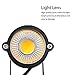 LemonBest Super Bright Outdoor LED Decorative Lamp Lighting 5W COB LED Landscape Garden Wall Yard Path Lawn Light Spiked Stand w/AC Power Plug (2, Warm White)