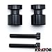 Krator Black Swingarm Spools Sliders Motorcycle Bobbins For Honda CBR 1000RR 2004-2011
